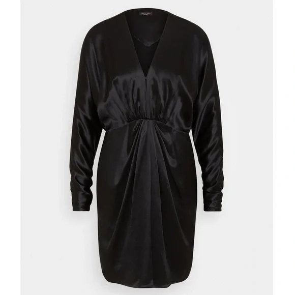 rag and bone eloise mini dress Rag & Bone Women's Eloise Metallic Draped Dress